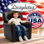 Fauteuil inclinable pour enfants en cuir noir-648705349