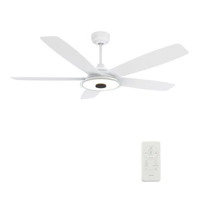 Striker Smart Ceiling Fan, Dimmable LED Light Kit & Remote Control, Works With Alexa/Google Home/Siri, Indoor/Outdoor