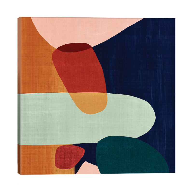 Stacking Pebbles I by Eva Watts - Print on Canvas, 45.72 cm H x 45.72 cm W x 1.91 cm D, Wrapped Canvas