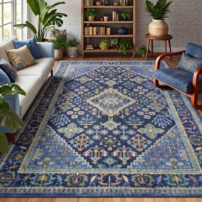 Tapis d'intérieur délavé et antidérapant