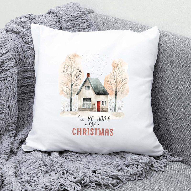 03_CozyChristmas Reversible Throw Pillow, 20" x 20"