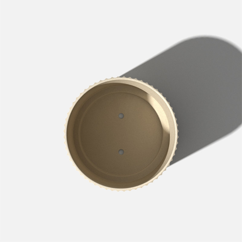 Demi 16" Sandstone Plastic-Stone Round Planter