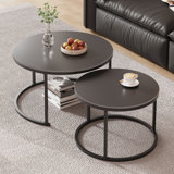 Sintered Stone Top Nesting Coffee Table Set
