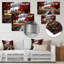 «Red Farmhouse Rustic Elegance III», reproduction d'art mural en métal-383497506