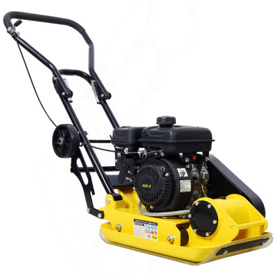 2.5HP Plate Compactor Gas 79.7Cc 8200N Force Construction Concrete Tamper Machine Power Paver 19.3 X 12.6" Plate,EPA Compliant