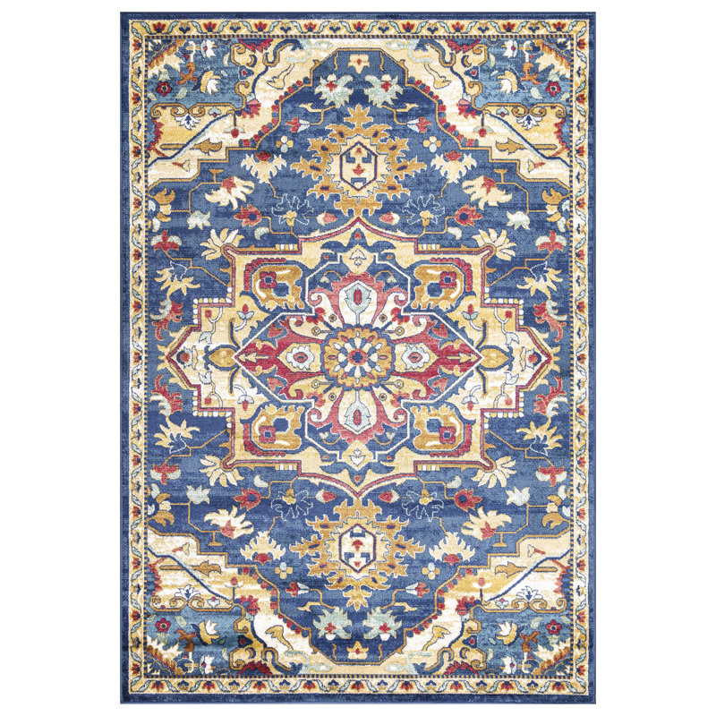 Olu Floral Area Rug, Rectangle 50 x 80cm