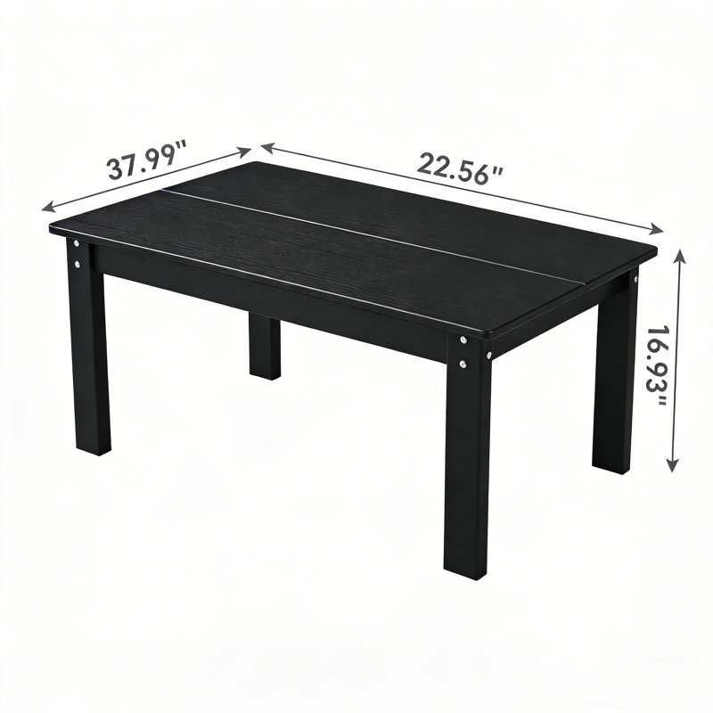 Table basse en PEHD, Noir