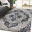 Tapis floral gris Taba-50650203