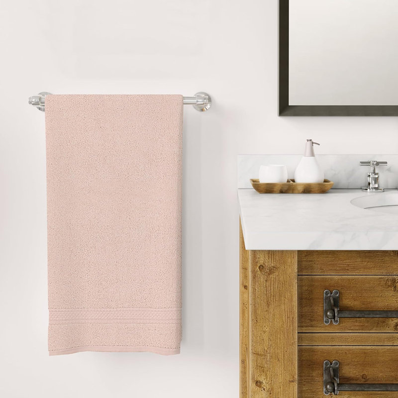 Tolna - A1HC Premium Bath Towel Set Ultra Soft Quick Drying, Super Absorbent Low Lint Towel Sets, Peach Blush, 24" x 48"