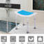 Adjustable Bath Seat For Seniors, Injured & Pregnant - 6 Levels, Non-slip, -, Blue Aluminum Stool 6-level Elderly, , Blue, Made