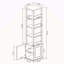 Armoire de rangement rotative à 360 ° avec miroir pleine longueur et conception peu encombrante