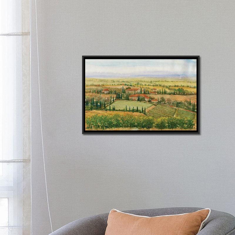 «Wine Country View II» par Timothy O 'Toole - Giclée sur toile tendue avec châssis, H 18 po x l 26 po x P 1,5 po