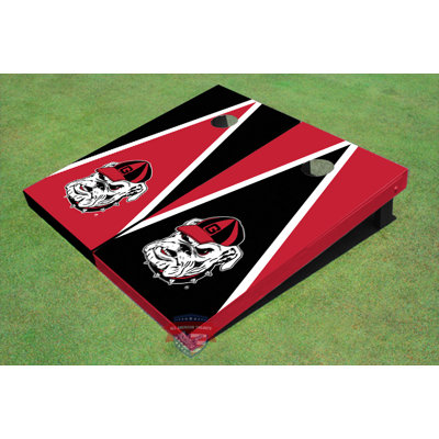 All American Tailgate NCAA Solid Wood Cornhole Set