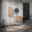 Meuble-lavabo mural 24 po avec lavabo et armoire latérale, portes à fermeture douce, armoire combinée 24 po