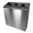 Poubelle de recyclage multi-compartiments 53 gallons 3 Stream-9524098