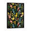 Impression sur toile tendue, "fleurs et oiseau" v-20179610-72670492-72670498