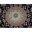 Tapis de couloir 3 pi x 18 pi bleu marine en laine et soie 250 KPSI Nain XL 7B2E17C25A6B434880620C4B80F09389