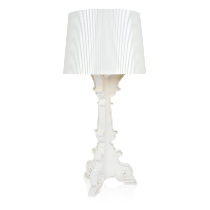 Bourgie Table Lamp, Opaque White