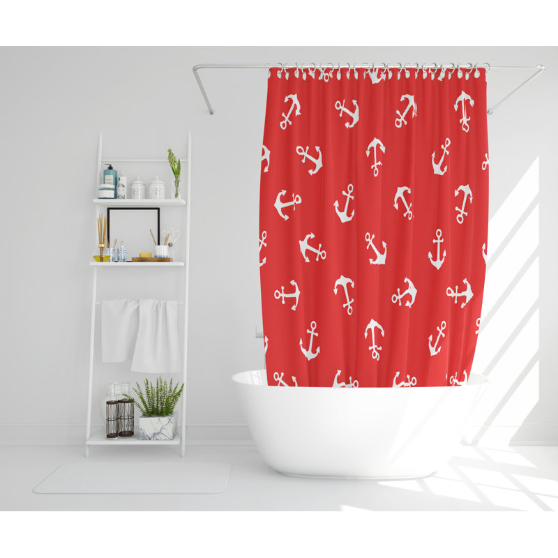 Rocco Polyester Shower Curtain, 168cm H x 168cm W