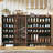 5-Tier Shoe Storage Cabinet with Sliding Shutter Doors