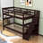 Dezaray Twin Over Twin Standard Bunk Bed with Shelves-1126596123