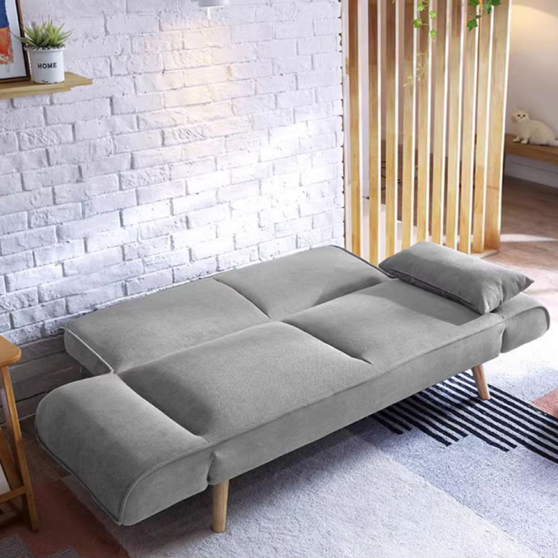 Gray Polyester Modular Sofa bed cushion couch, Gray