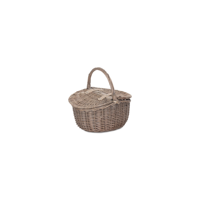 Wicker Oval Picnic Hamper Basket