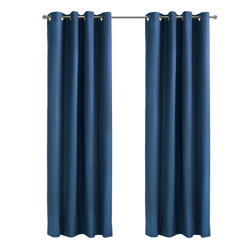 Turnervale Curtain Single Panel, 52" W x 84" L, Navy