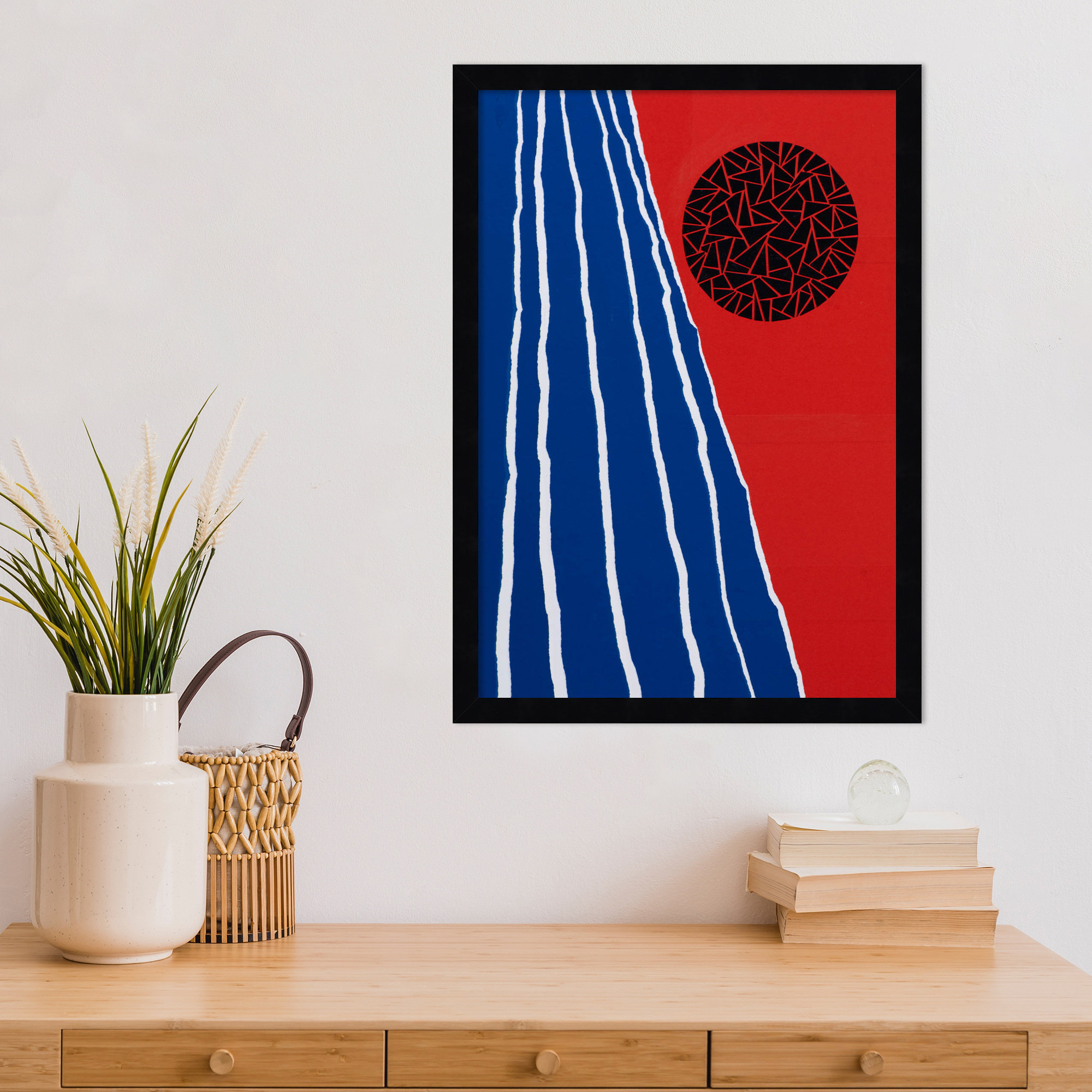 Orbis Factor by Alex Dunn, Black, 21" H x 15" W x 1" D