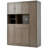 Traditional 52.8X17.7X70inch Freestanding Buffet With Hutch , Large Kitchen Pantry Storage Cabinet Cupboard With Pull-Out Side Cabinet, Door Shelves And Drawer, Brown-570499340