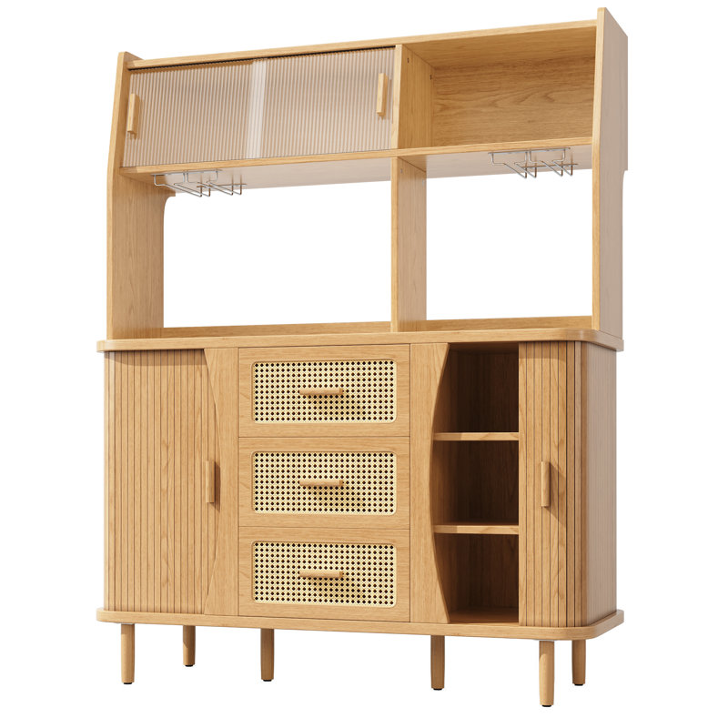 174.5cm Kitchen Pantry, Natural