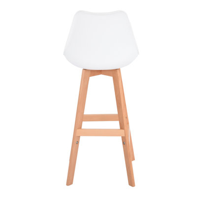 Zayn Upholstered Counter Stool with Solid Wood Frame