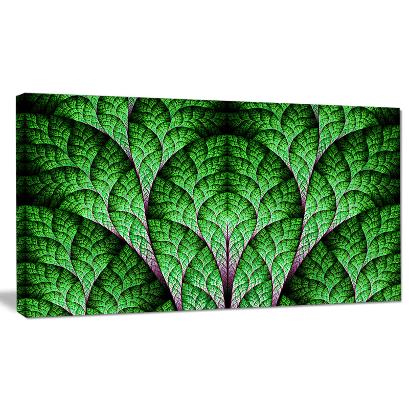 « exotique green biologique », impression sur toile tendue, H 16 po x l 32 po x P 1 po