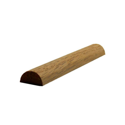Moulure demi-ronde 3/4 po de largeur x 3/8 po. Sans finition