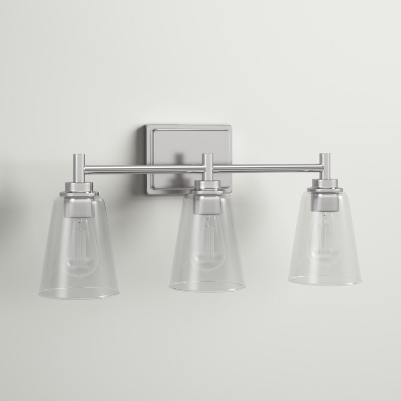 Kromer 3 - Light Dimmable Vanity Light, Satin Platinum