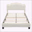Lit plateforme tapissier exquis en forme de fleur avec lumières DEL et support confortable-1757597239-1757597232