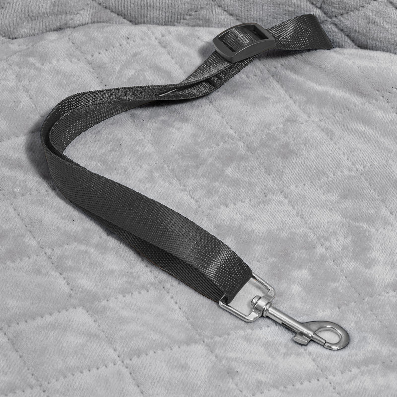 Siège d'auto pour chien pour chien de taille moyenne jusqu'à 55 lb, Gris