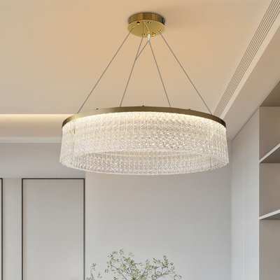 Jull LED Wagon Wheel Chandelier