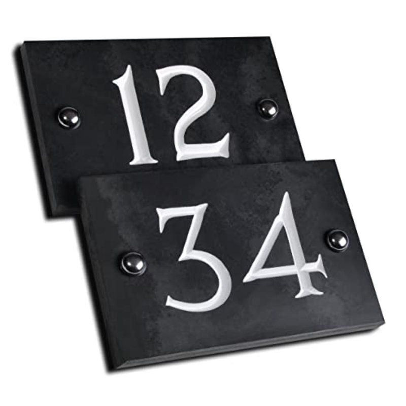 Odacia 10cm H Stone House Number, 1, Black