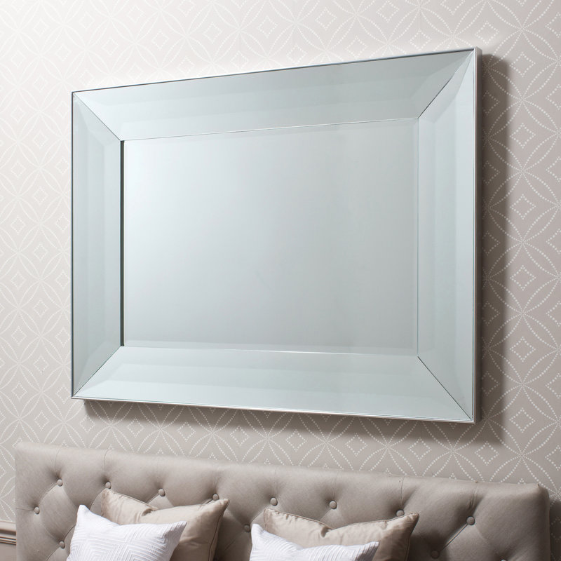 Lennon Wood Flat Mirror, 122 x 92 x 6 cm