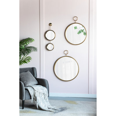 Miroir mural 22 "x 28" Gold