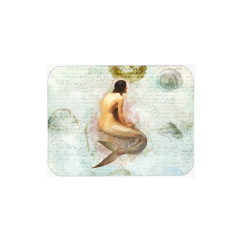 Caroline's Treasures Mermaids and Mernen Glass Cutting Board