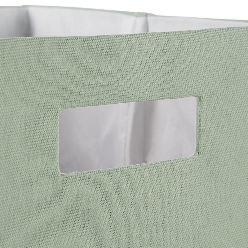 Ebern Designs Bin, Mint, 12.9 x 12.9 x 12.9