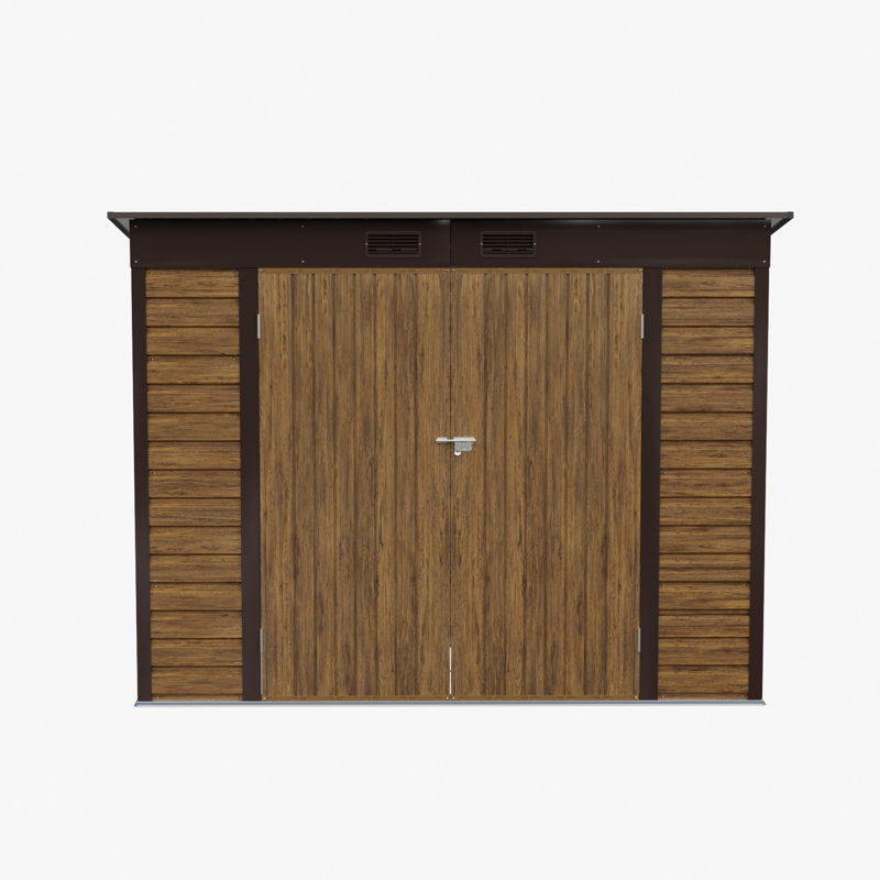8x4FT Outdoor Metal Storage Shed