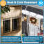 Canopy, Front Door Canopy, Transparent PET Arched Canopy, 3.5 mm Thick, Rain Cover, UV Protection, Porch Canopy Awning for Window, Patio, Balcony, 50 x 80 cm-131514486