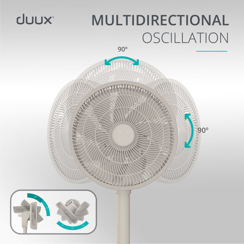 Duux Whisper Flex 2 Smart Pedestal Fan, Beige