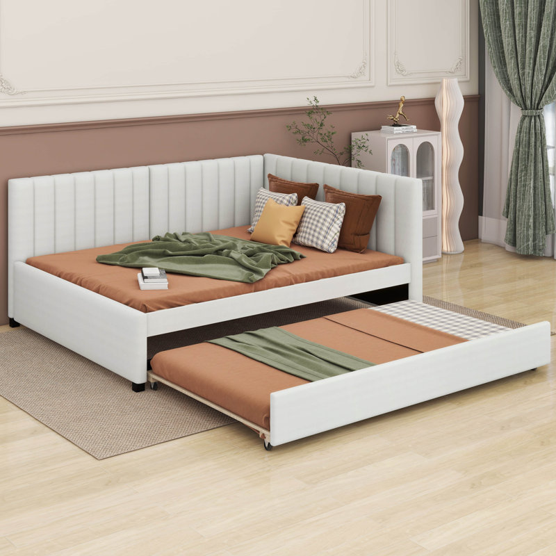 Ayob Upholstered Daybed, Beige