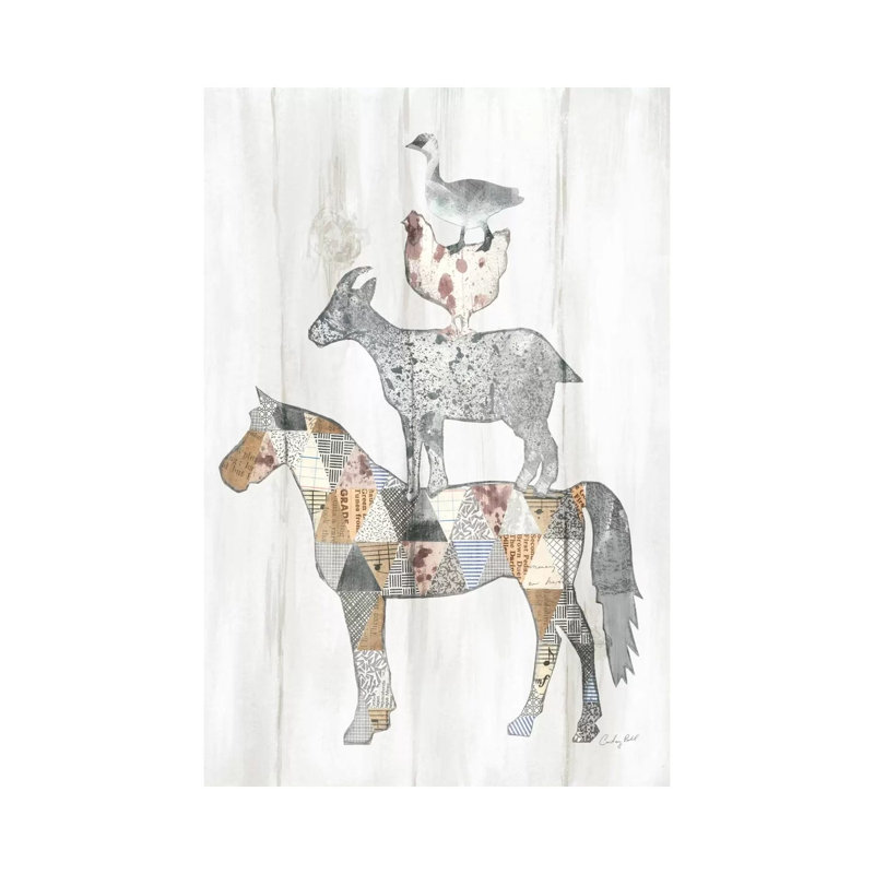 Farm Family II by Courtney Prahl - Wrapped Canvas Print, 66.04cm H x 45.72cm W x 1.91cm D