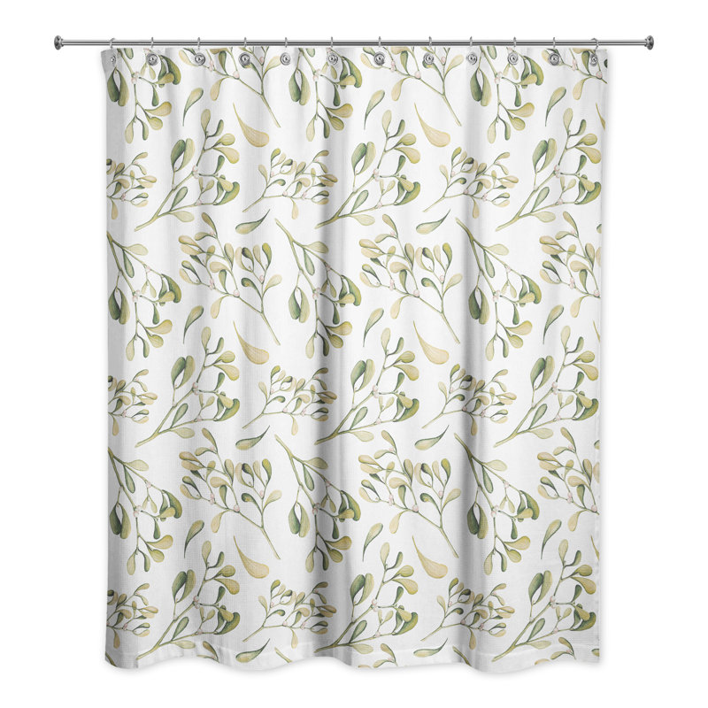 Rideau de douche simple Perine, Vert clair