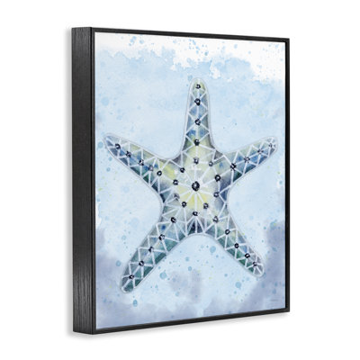 Art giclée d'étoile de mer en vitrail par Patti Bishop
